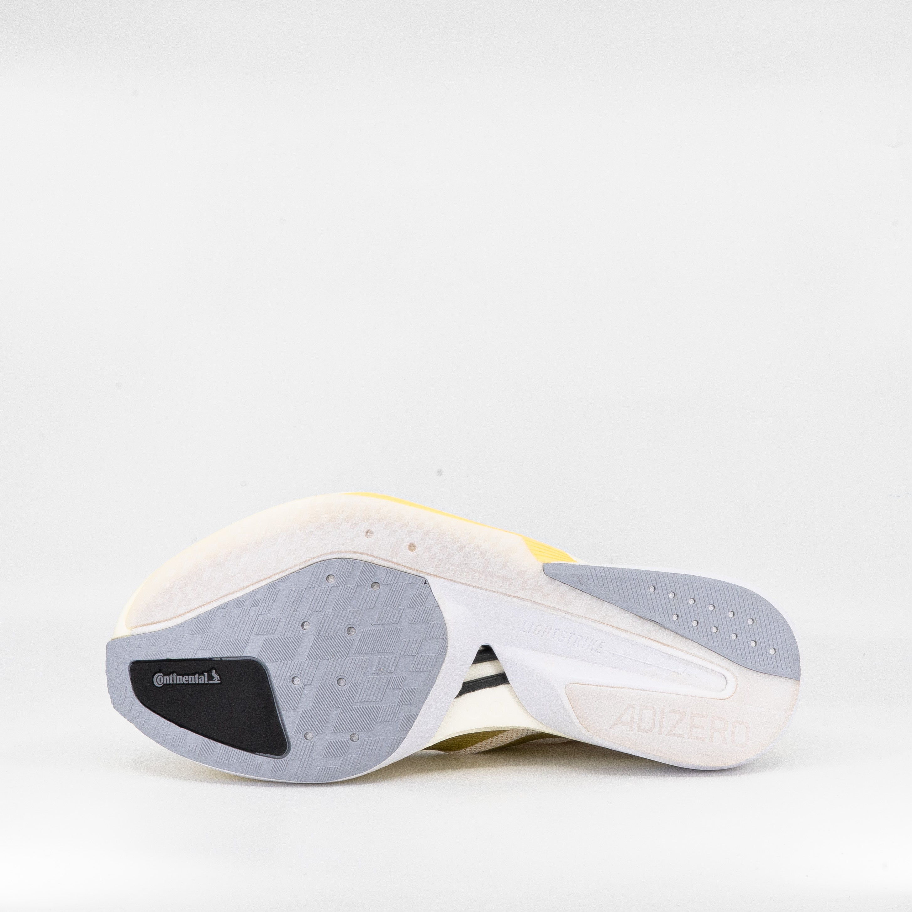 Adidas Adizero Boston 13 (B Standard) Womens Chalk White/Gold Metallic/ Halo Silver - Frontrunner Colombo