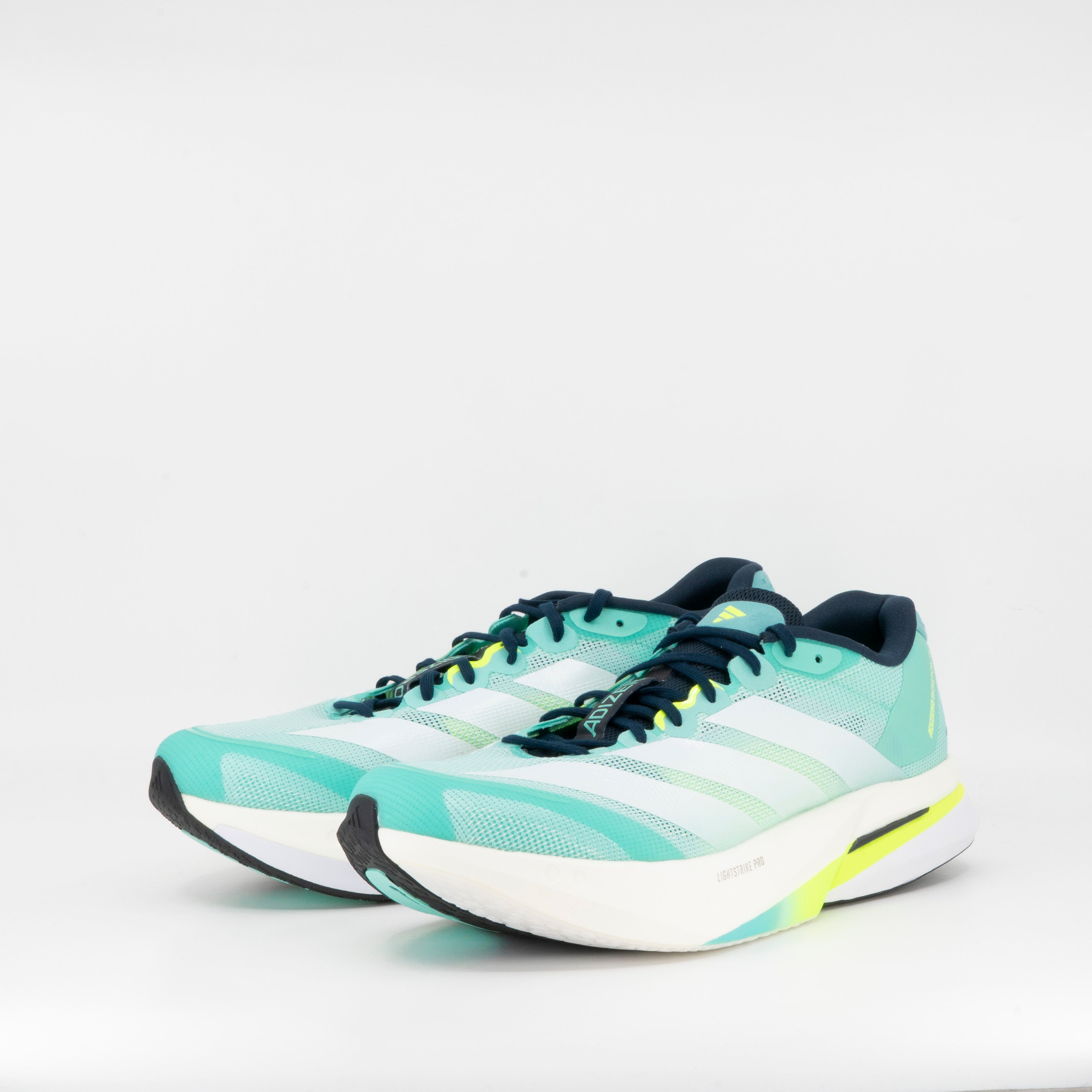Adidas Adizero Boston 13 (D Standard) Mens Aqua/Lemon - Frontrunner Colombo