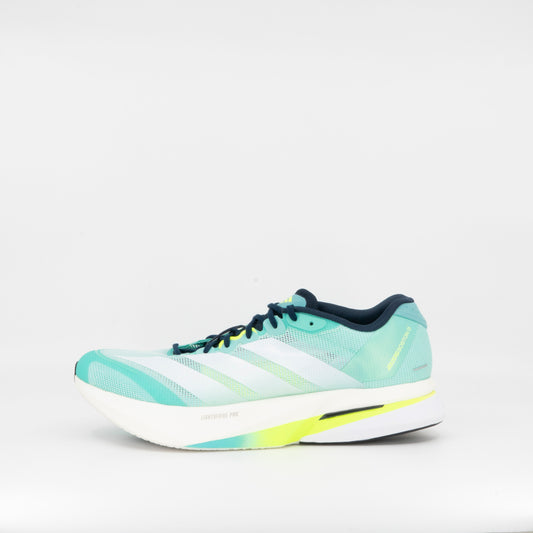 Adidas Adizero Boston 13 (D Standard) Mens Aqua/Lemon - Frontrunner Colombo