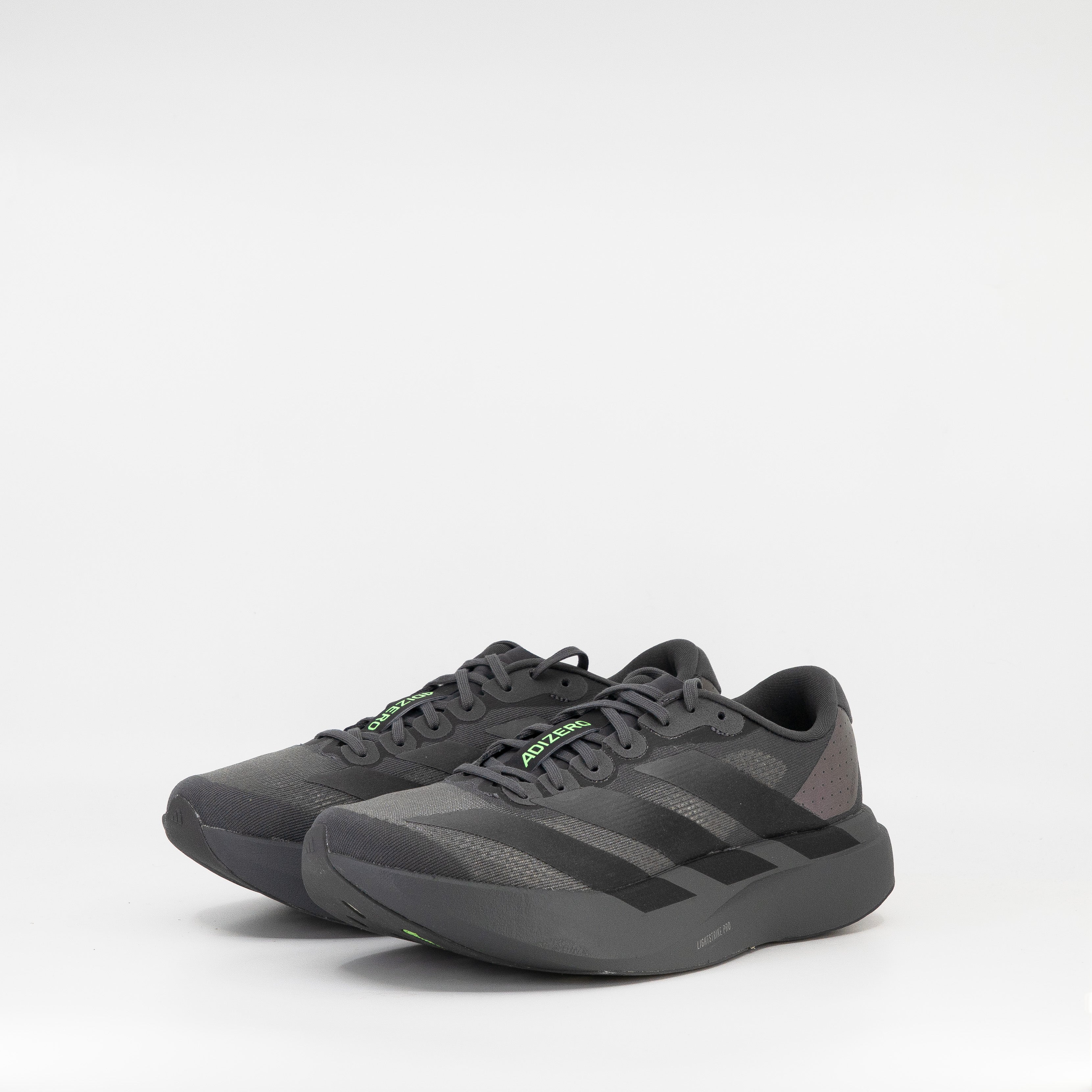 Adidas Adizero Evo SL (B Standard) Womens Grey Five / Core Black / Lime Burst - Frontrunner Colombo