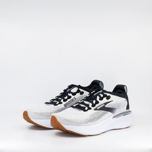 Brooks Adrenaline GTS 25 (D Standard) Mens White/Black/White - Frontrunner Colombo