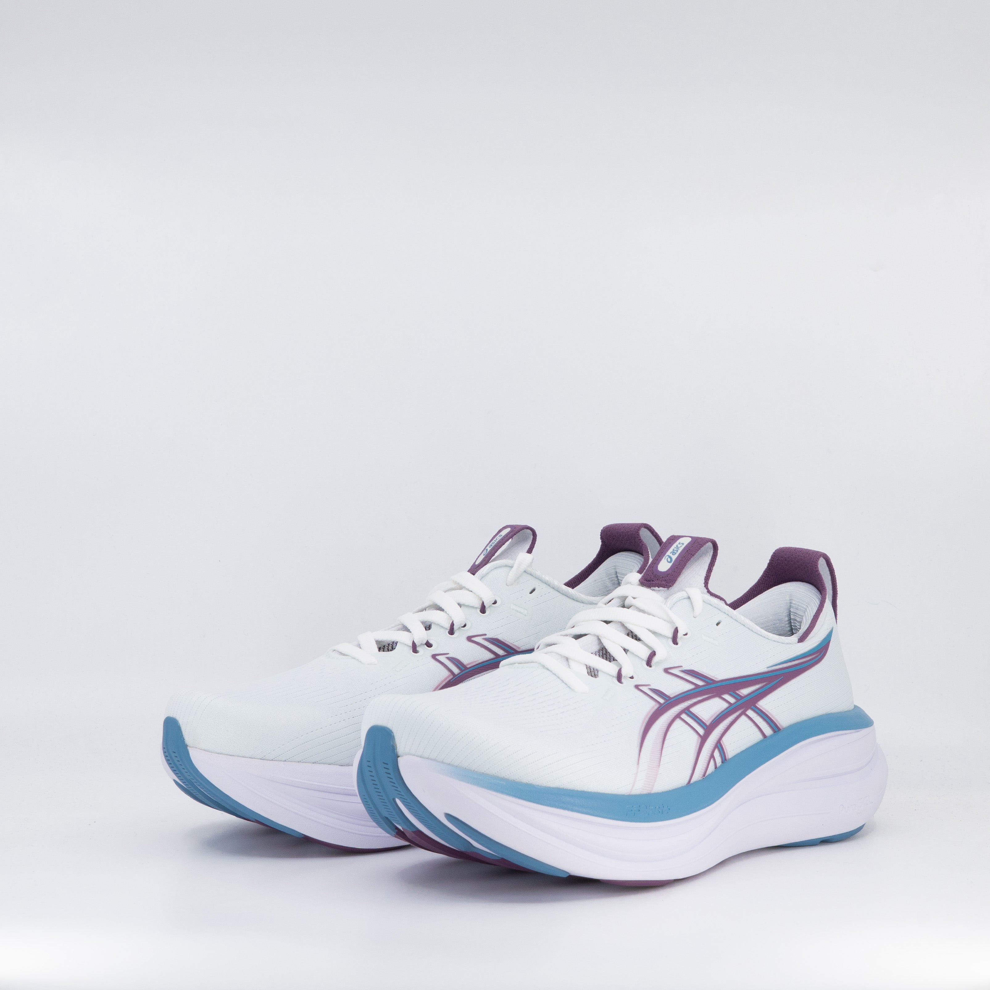 Asics Gel-Nimbus 28 (D Wide) Womens Arctic Blue/ Velvet Purple - Frontrunner Colombo