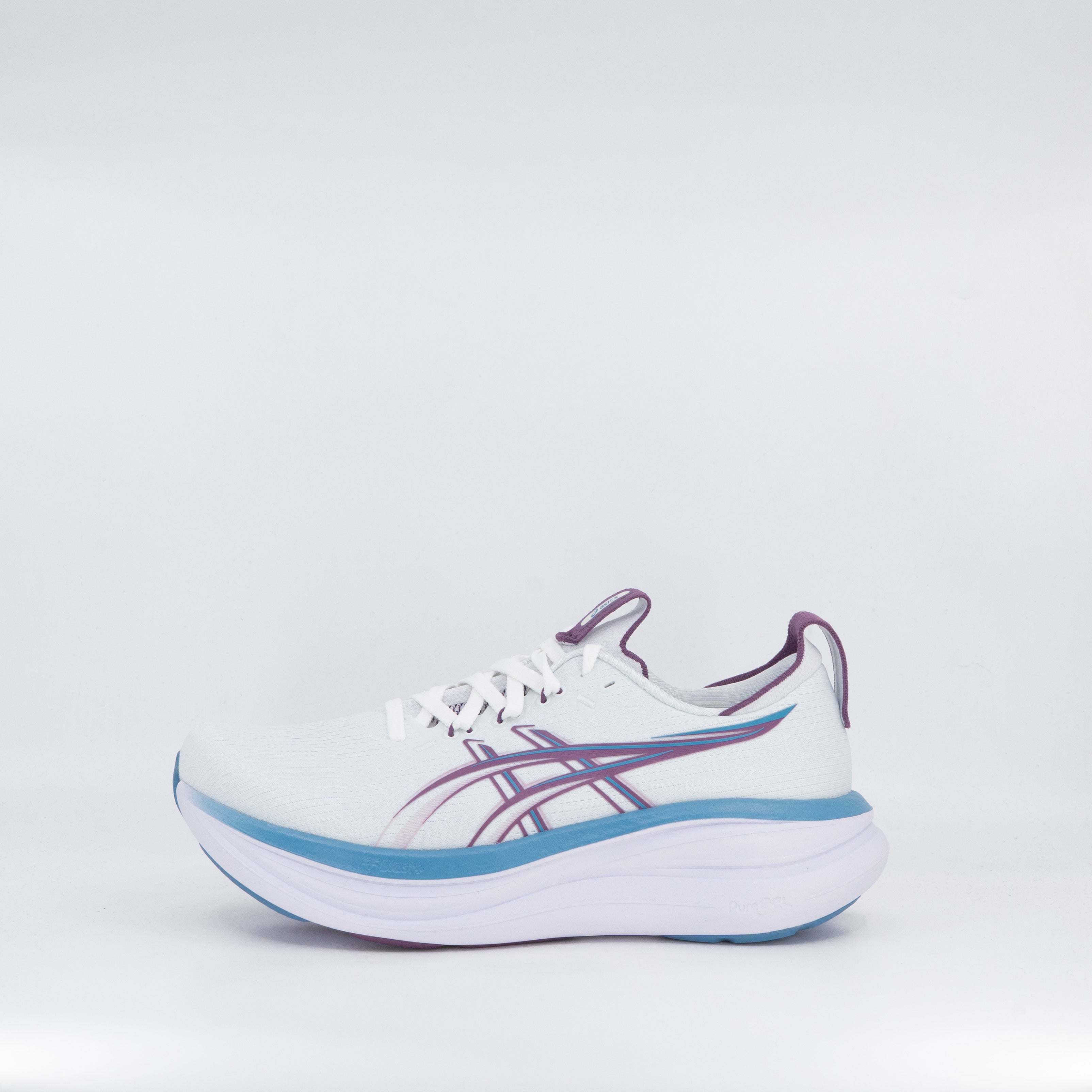 Asics Gel-Nimbus 28 (D Wide) Womens Arctic Blue/ Velvet Purple - Frontrunner Colombo