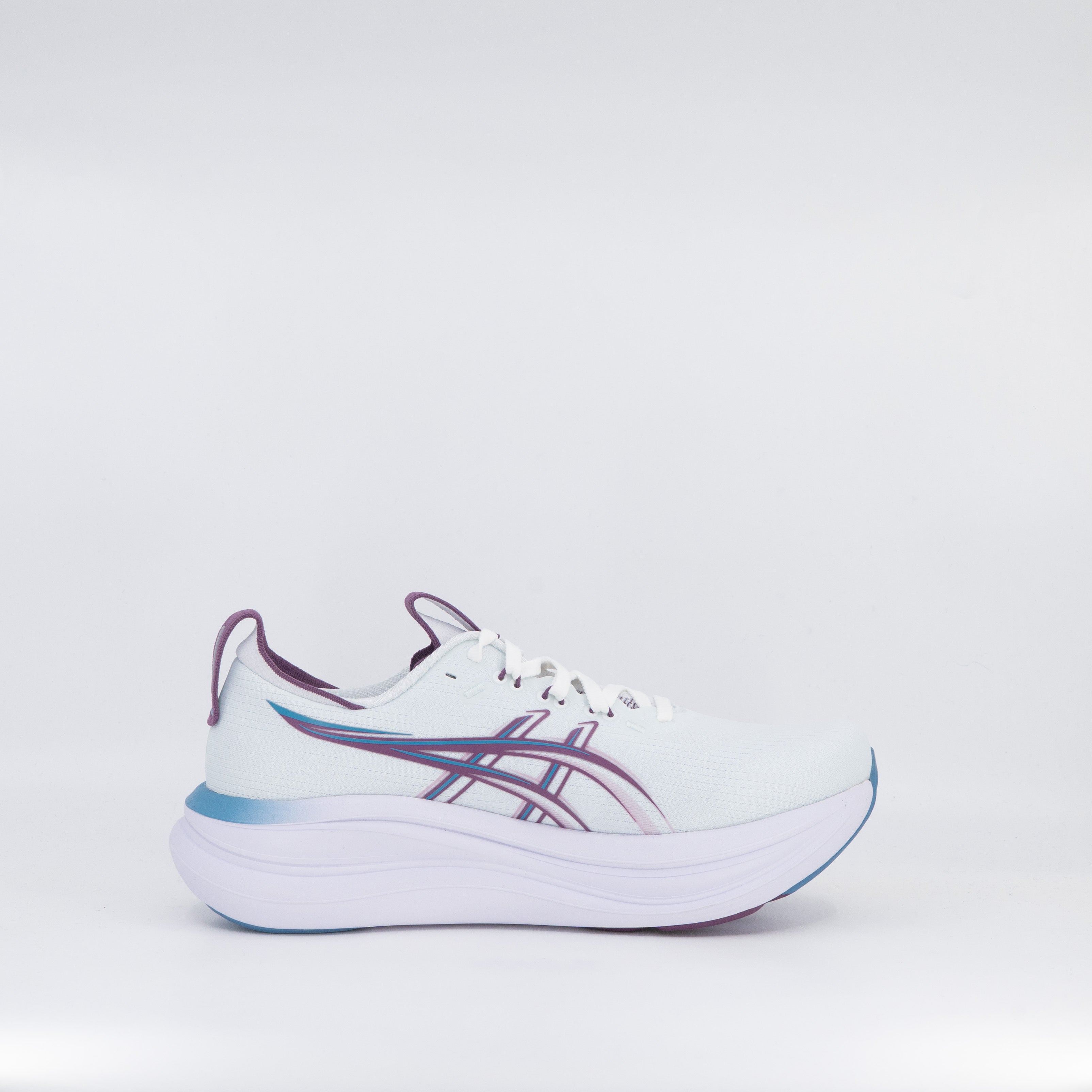 Asics Gel-Nimbus 28 (D Wide) Womens Arctic Blue/ Velvet Purple - Frontrunner Colombo