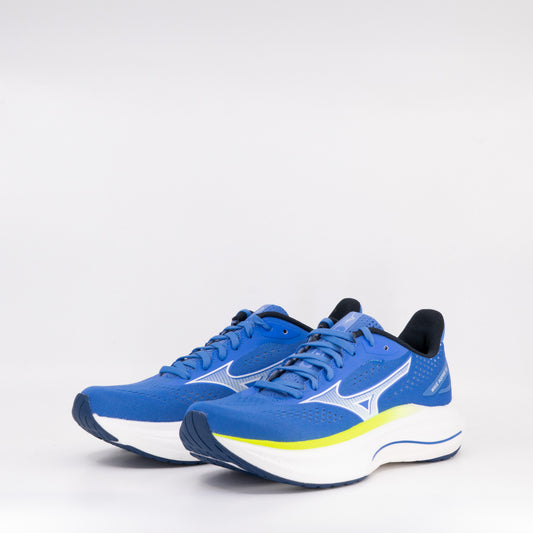 Mizuno Wave Inspire 22 (D Wide) Womens Ultramarine/ White/ Lightning Yellow - Frontrunner Colombo