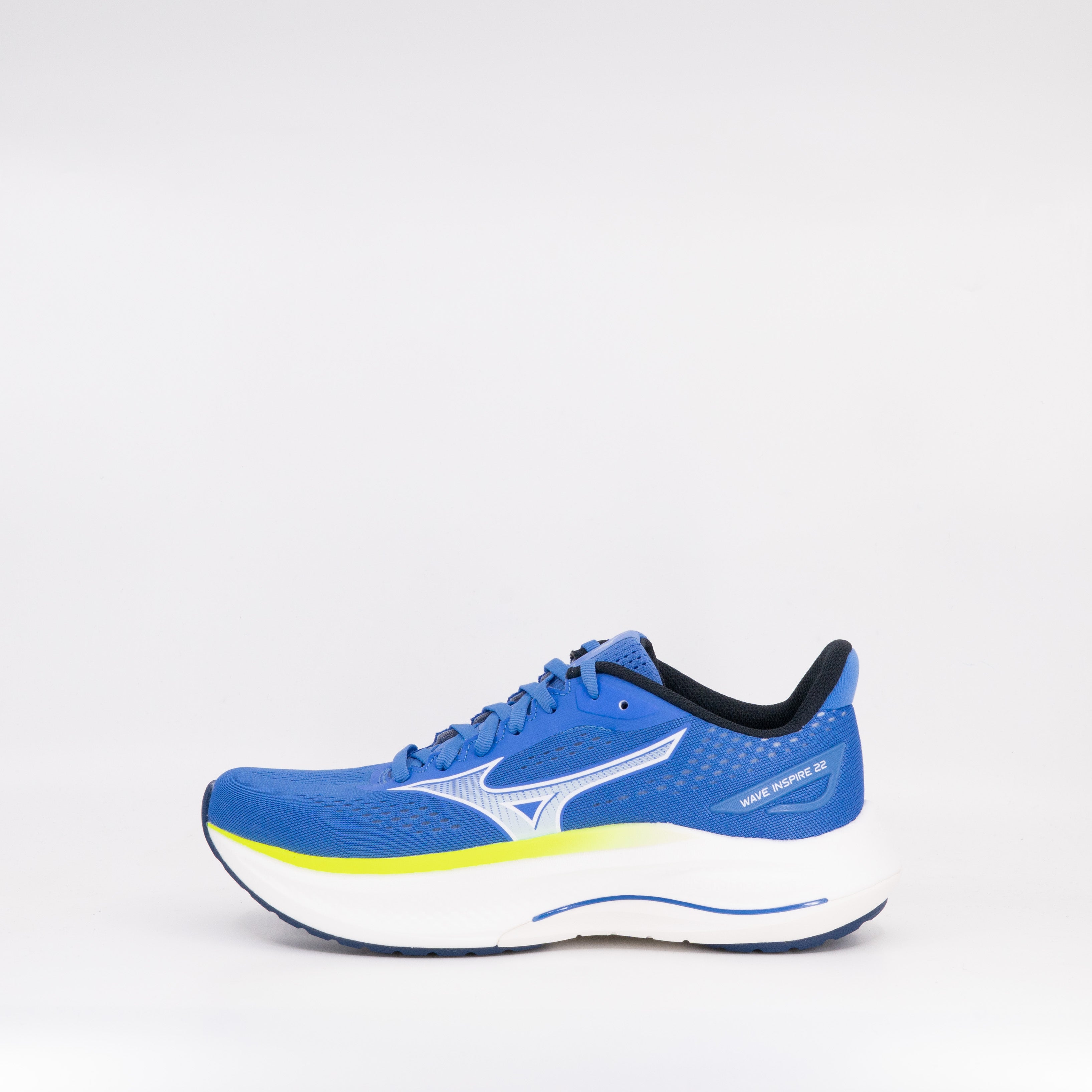 Mizuno Wave Inspire 22 (B Standard) Womens Ultramarine/White/Lightning Yellow - Frontrunner Colombo