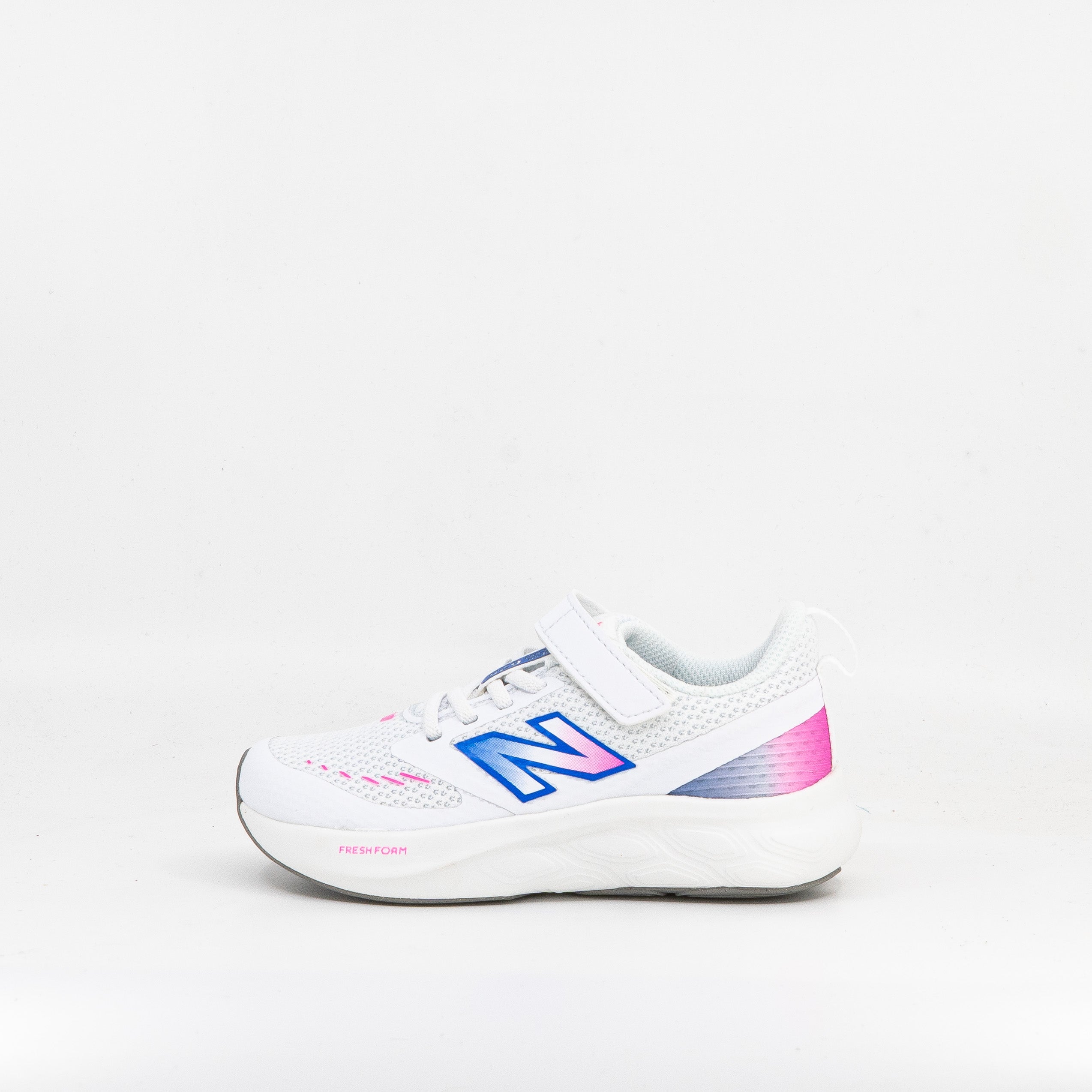 New Balance 625 Hook & Loop Kids White Pink Blue - Frontrunner Colombo