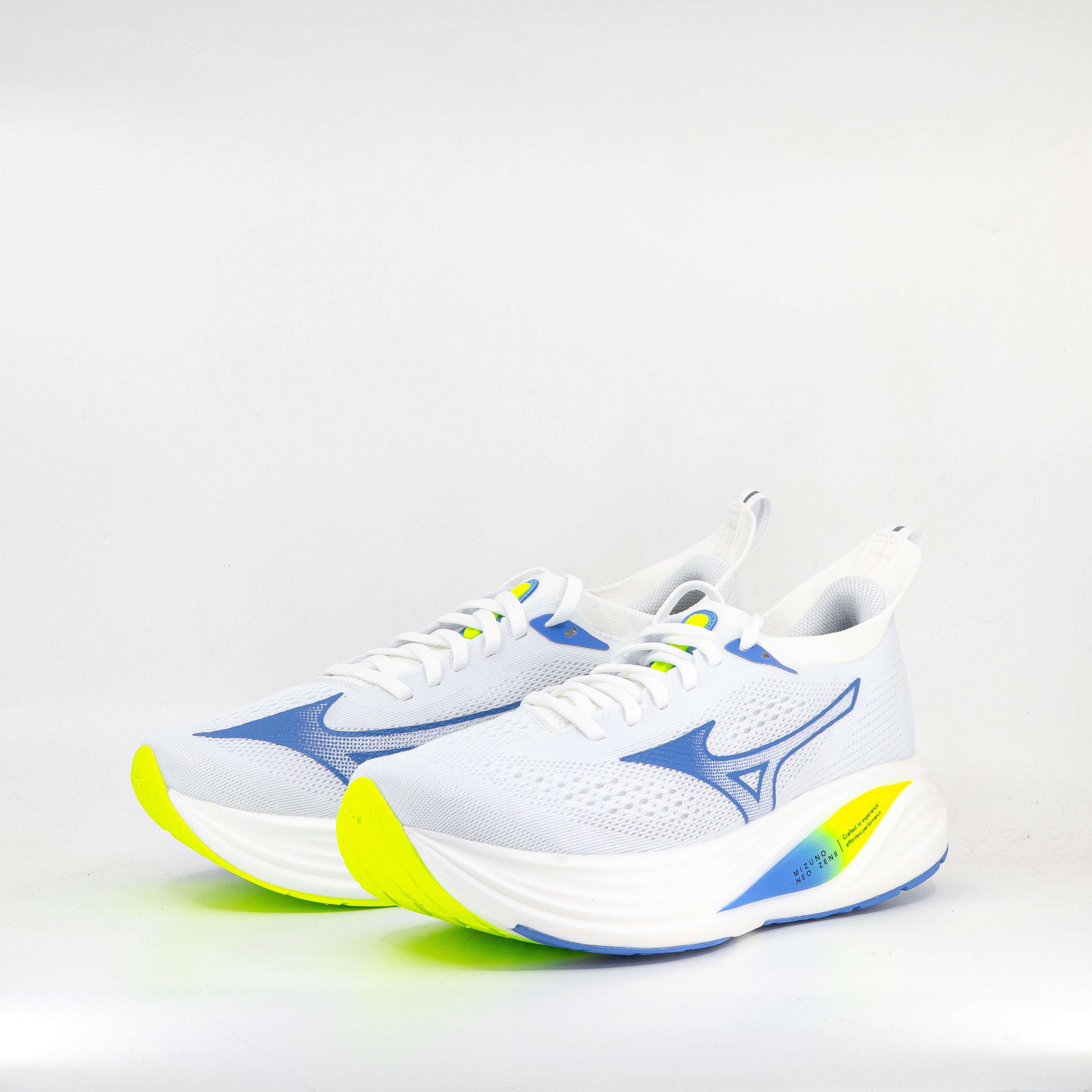 Mizuno Neo Zen 2 (B Standard) Womens White/Ultramarine/Lightning Yellow - Frontrunner Colombo