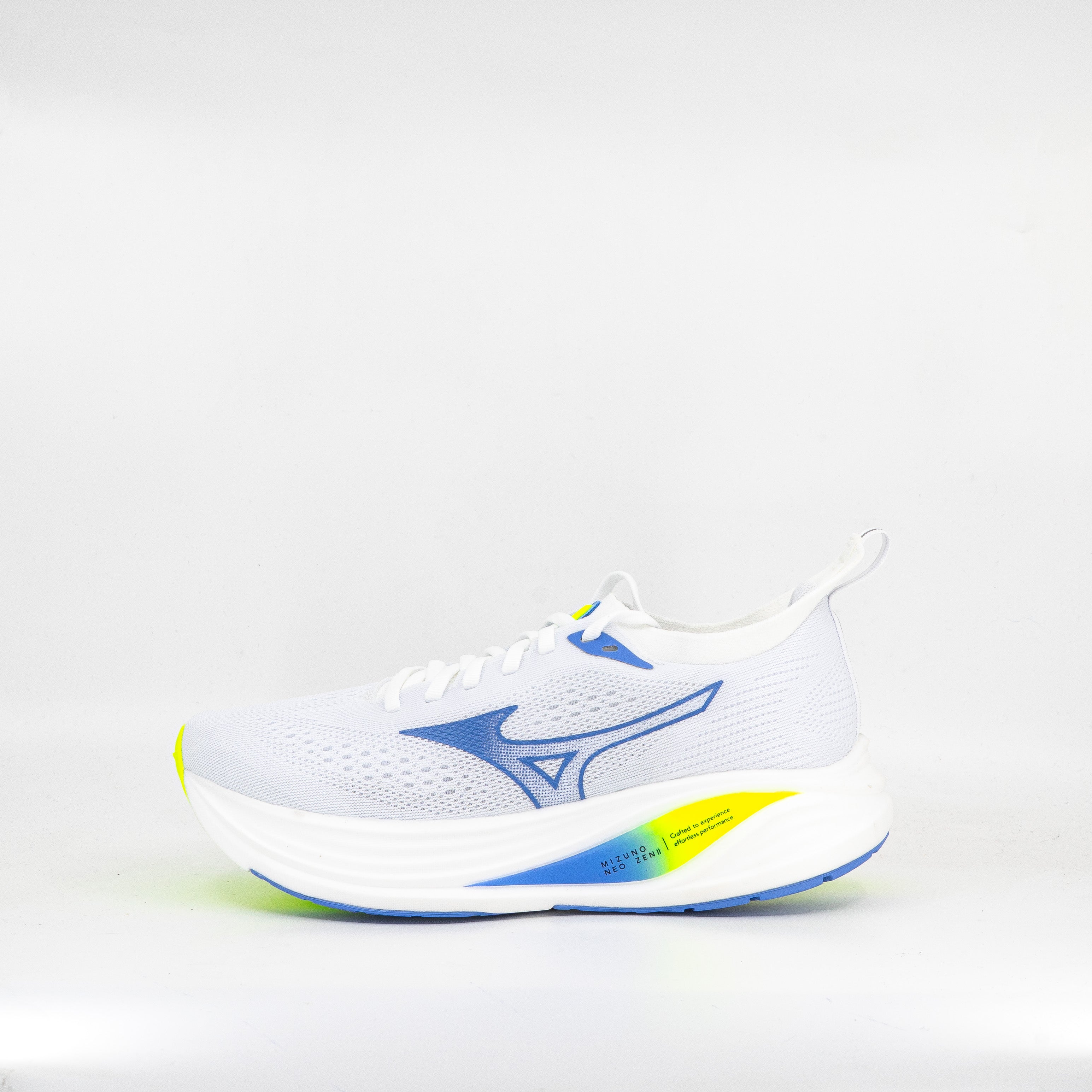 Mizuno Neo Zen 2 (B Standard) Womens White/Ultramarine/Lightning Yellow - Frontrunner Colombo