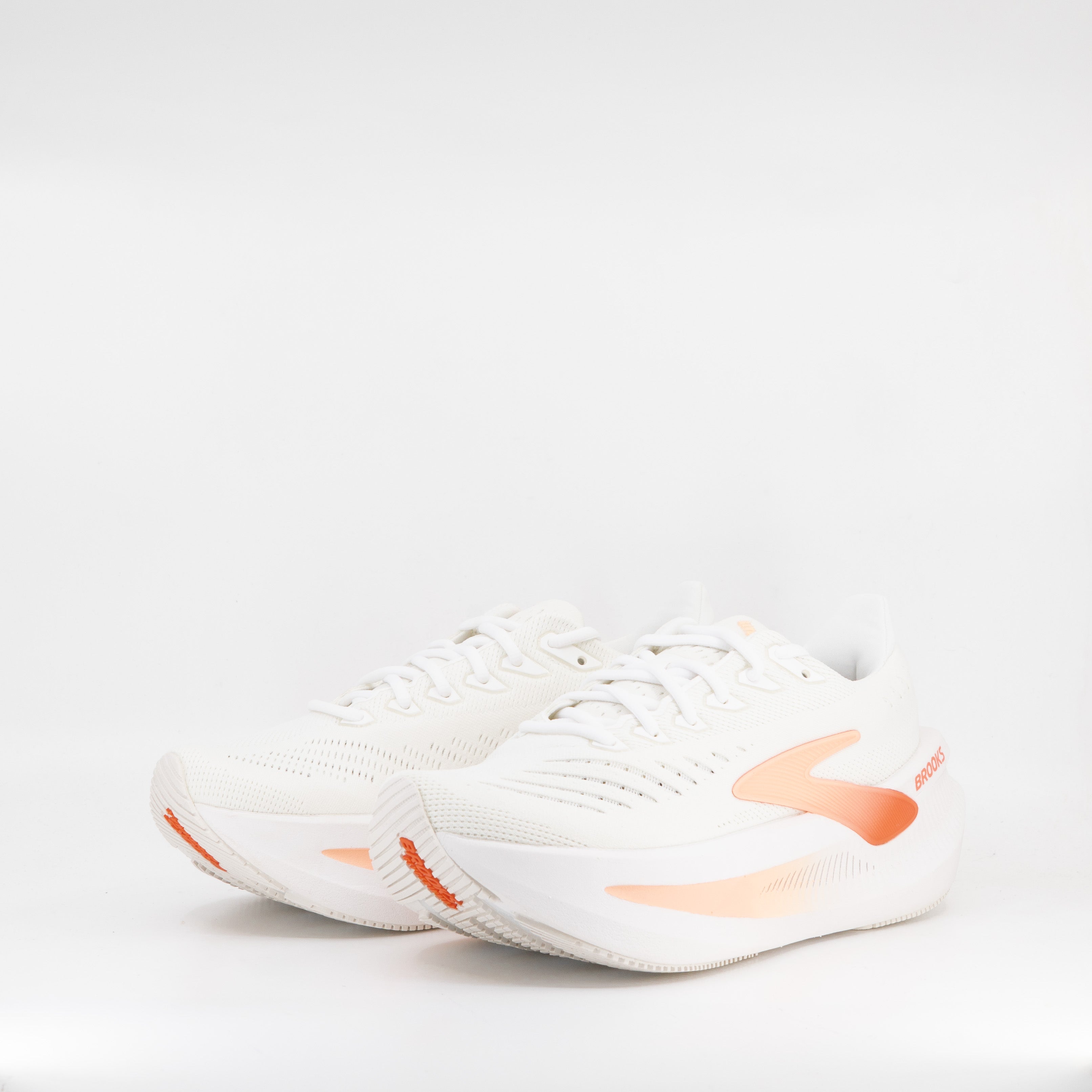 Brooks Glycerin Max 2 (B Standard) Womens White/Coral/Peach - Frontrunner Colombo