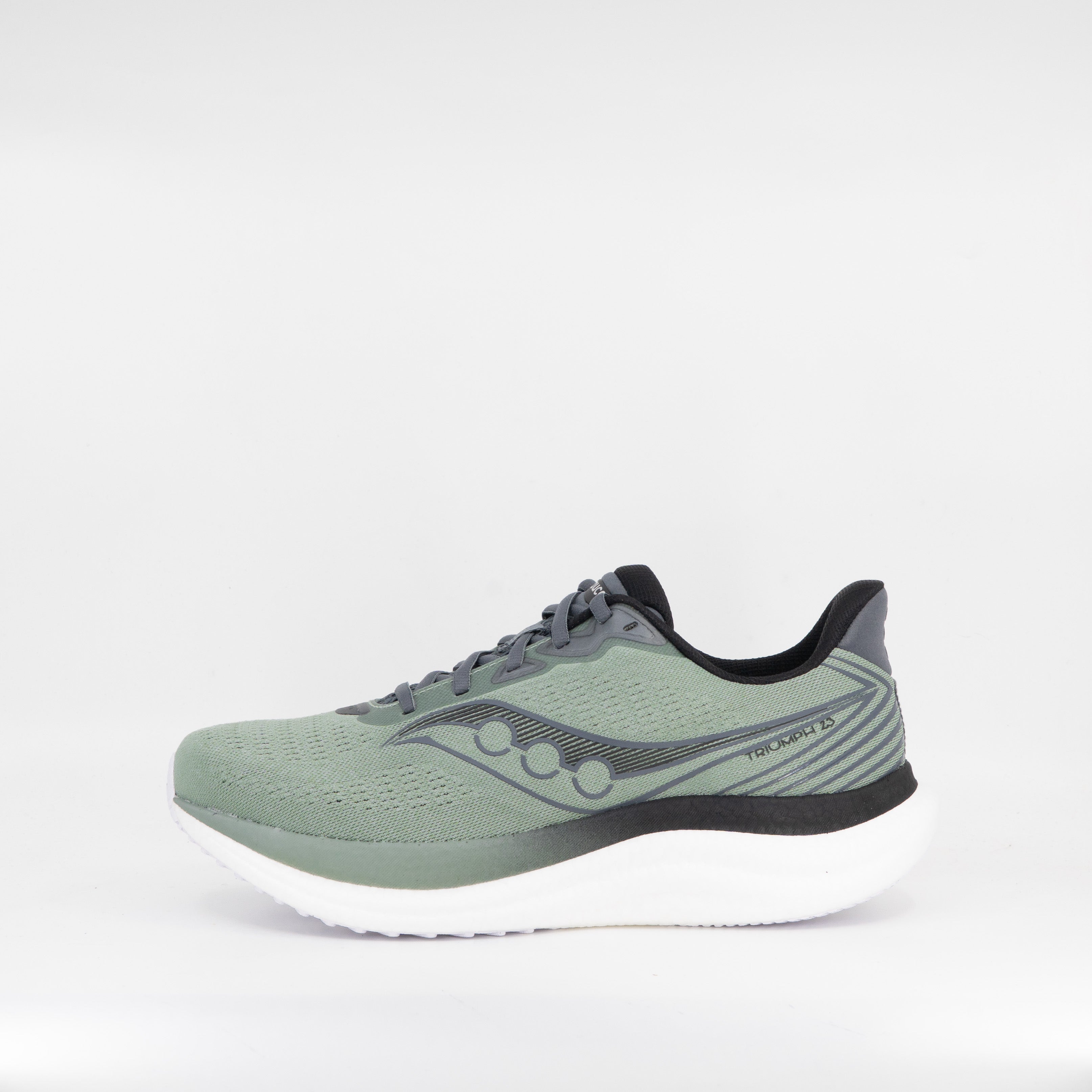 Saucony Triumph 23 (2E Wide) Mens Iceberg/Carbon - Frontrunner Colombo