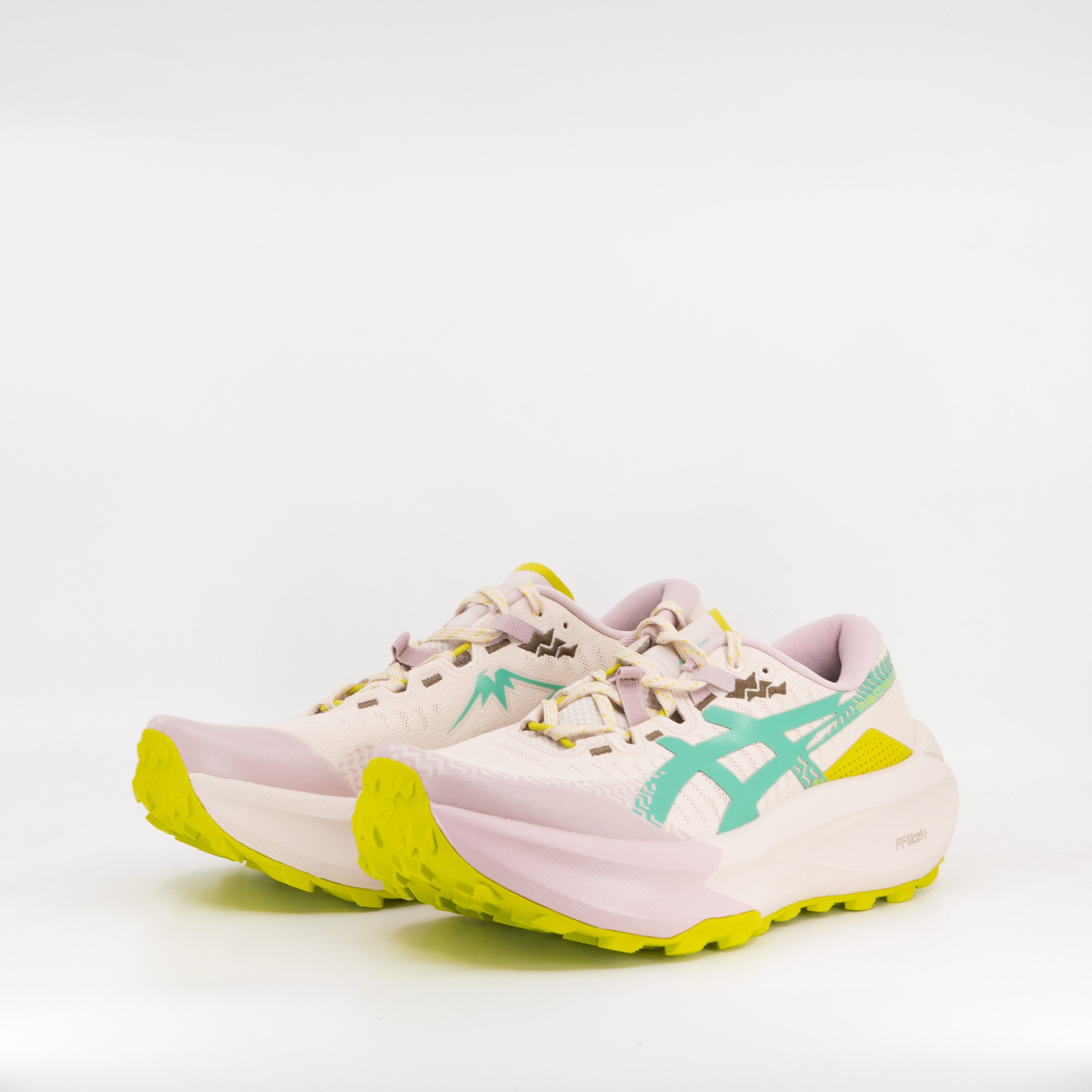Asics Trabuco Max 5 (B Standard) Womens Mineral Beige/Aurora Green - Frontrunner Colombo