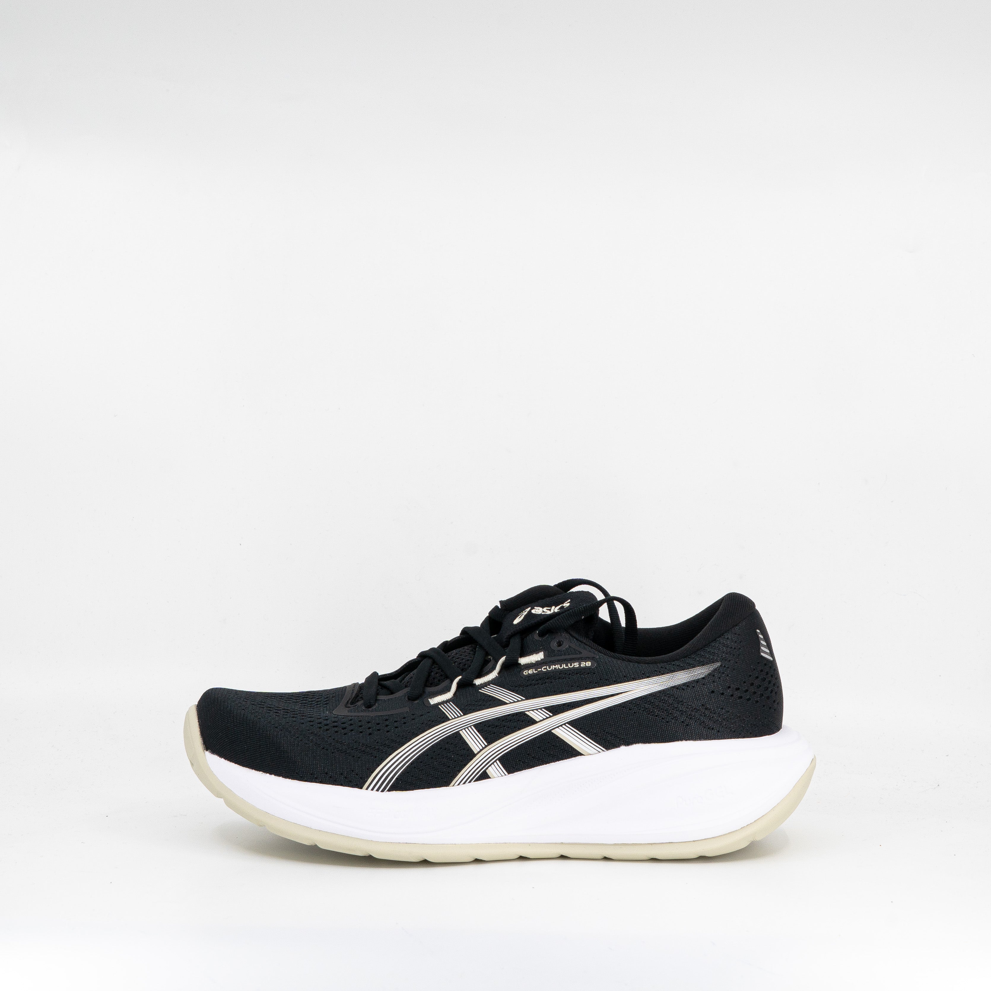 Asics Gel-Cumulus 28 (2A Narrow) Womens Black/White - Frontrunner Colombo