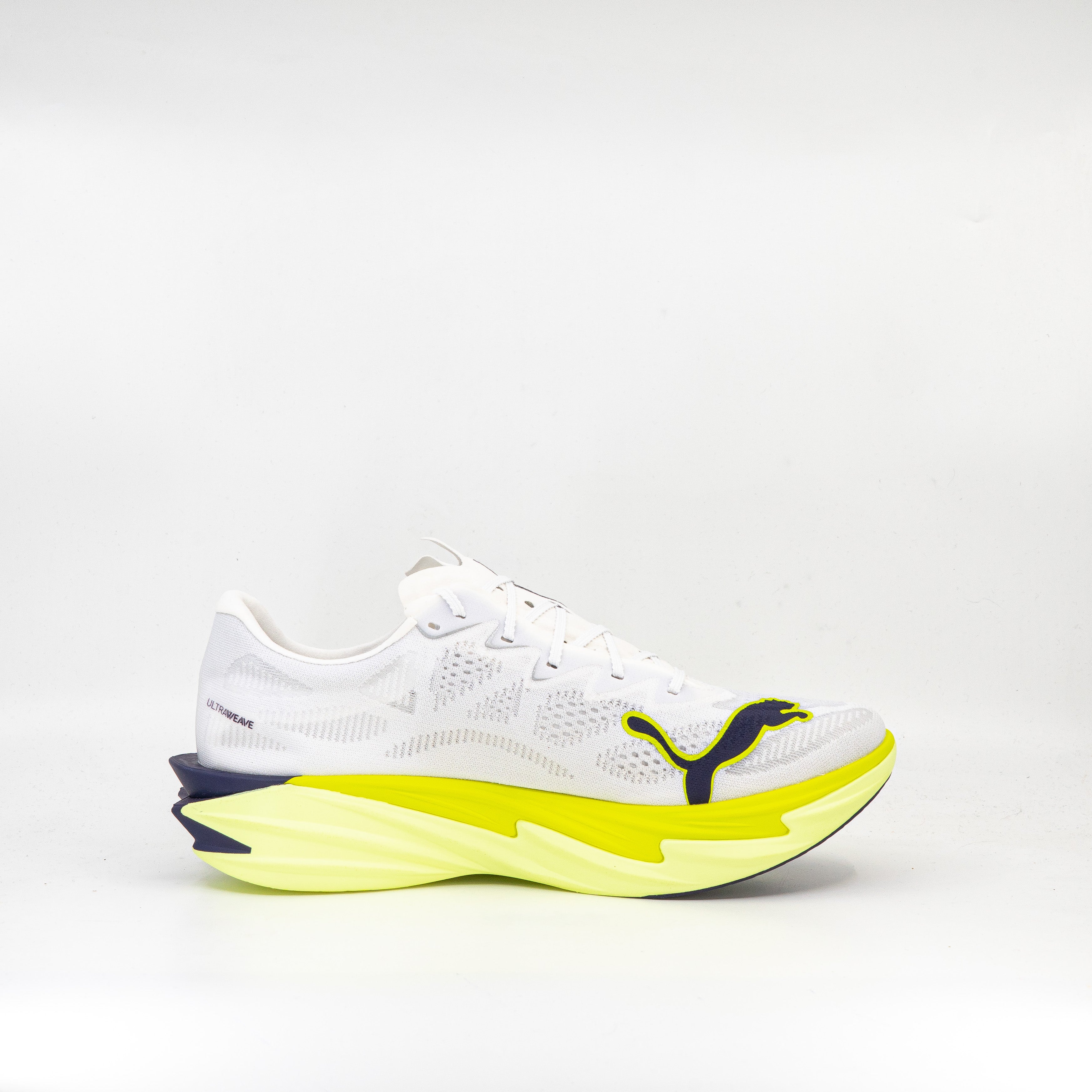 Puma Deviate Nitro Elite 4 (D Standard) Mens White-Apple Spritz/Lux Lime - Frontrunner Colombo