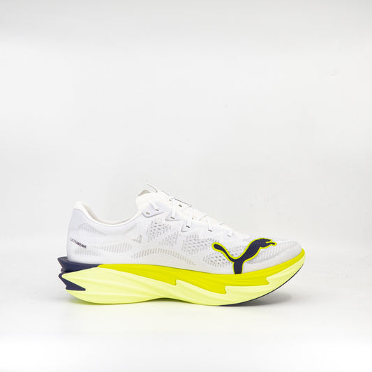 Puma Deviate Nitro Elite 4 (D Standard) Mens White-Apple Spritz/Lux Lime - Frontrunner Colombo