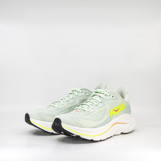 Hoka Clifton 10 (B Standard) Womens Sea Glass/ Neon Flame - Frontrunner Colombo