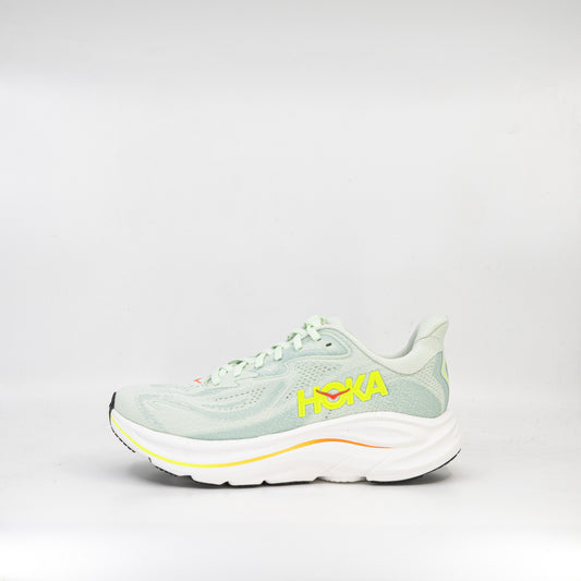 Hoka Clifton 10 (B Standard) Womens Sea Glass/ Neon Flame - Frontrunner Colombo