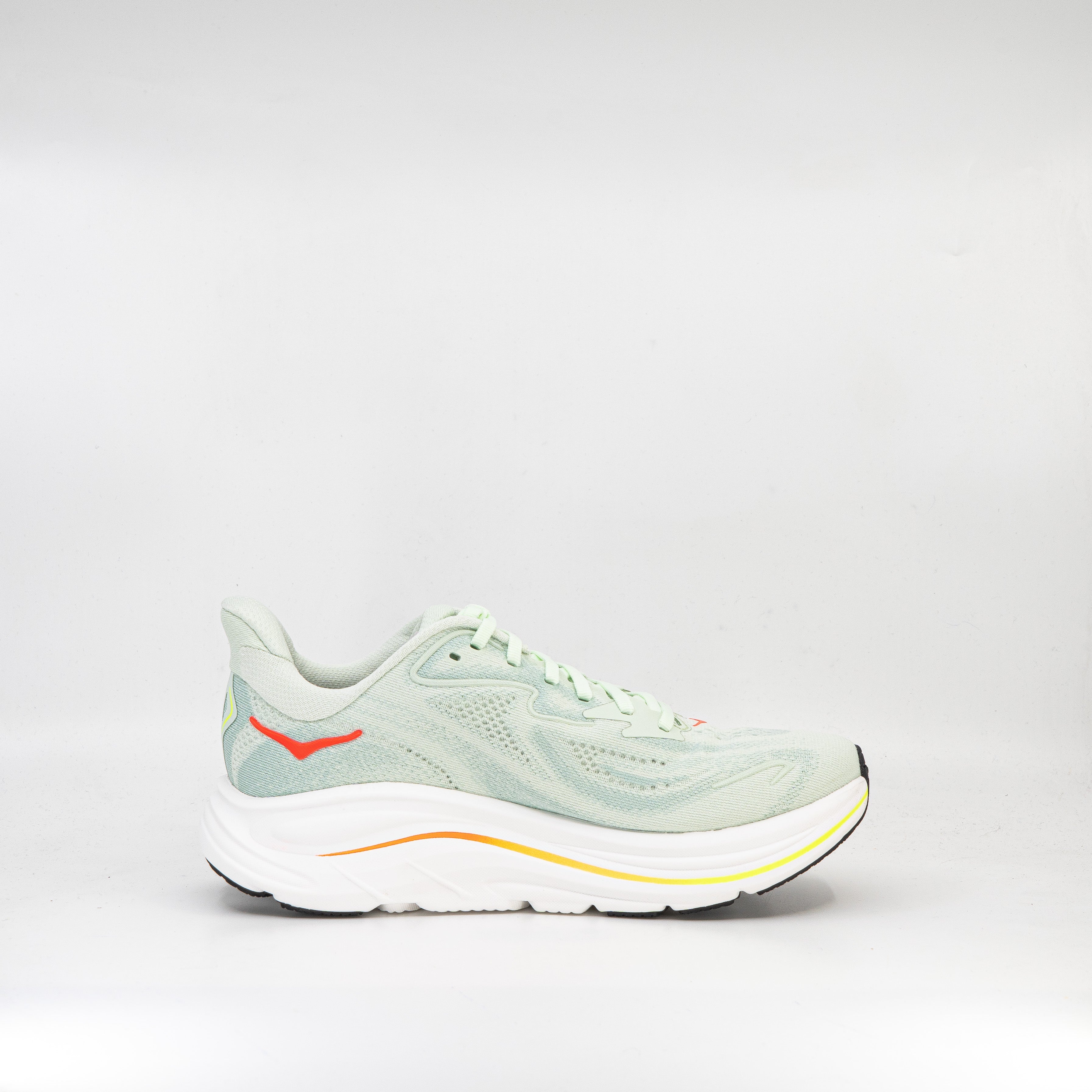 Hoka Clifton 10 (B Standard) Womens Sea Glass/ Neon Flame - Frontrunner Colombo