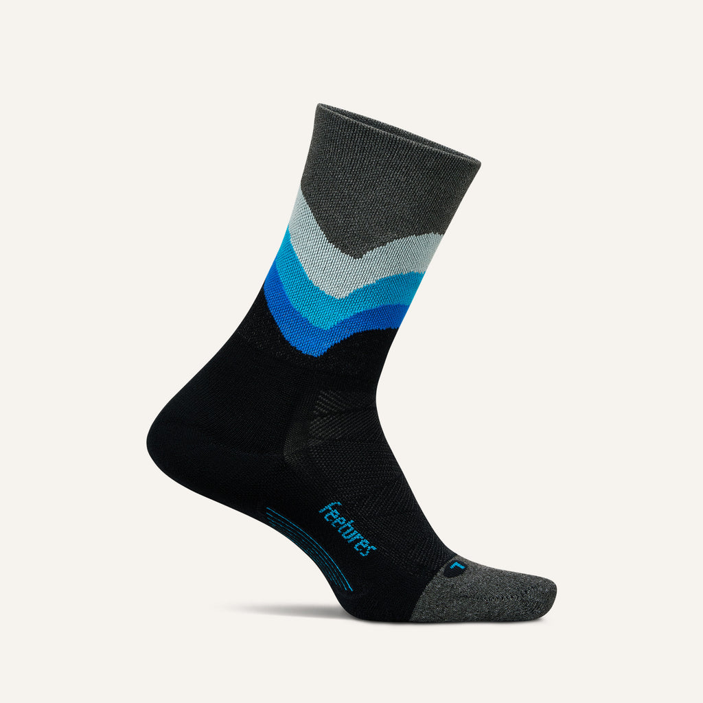 Feetures Elite Light Cushion Mini Crew Black Swell - Frontrunner Colombo