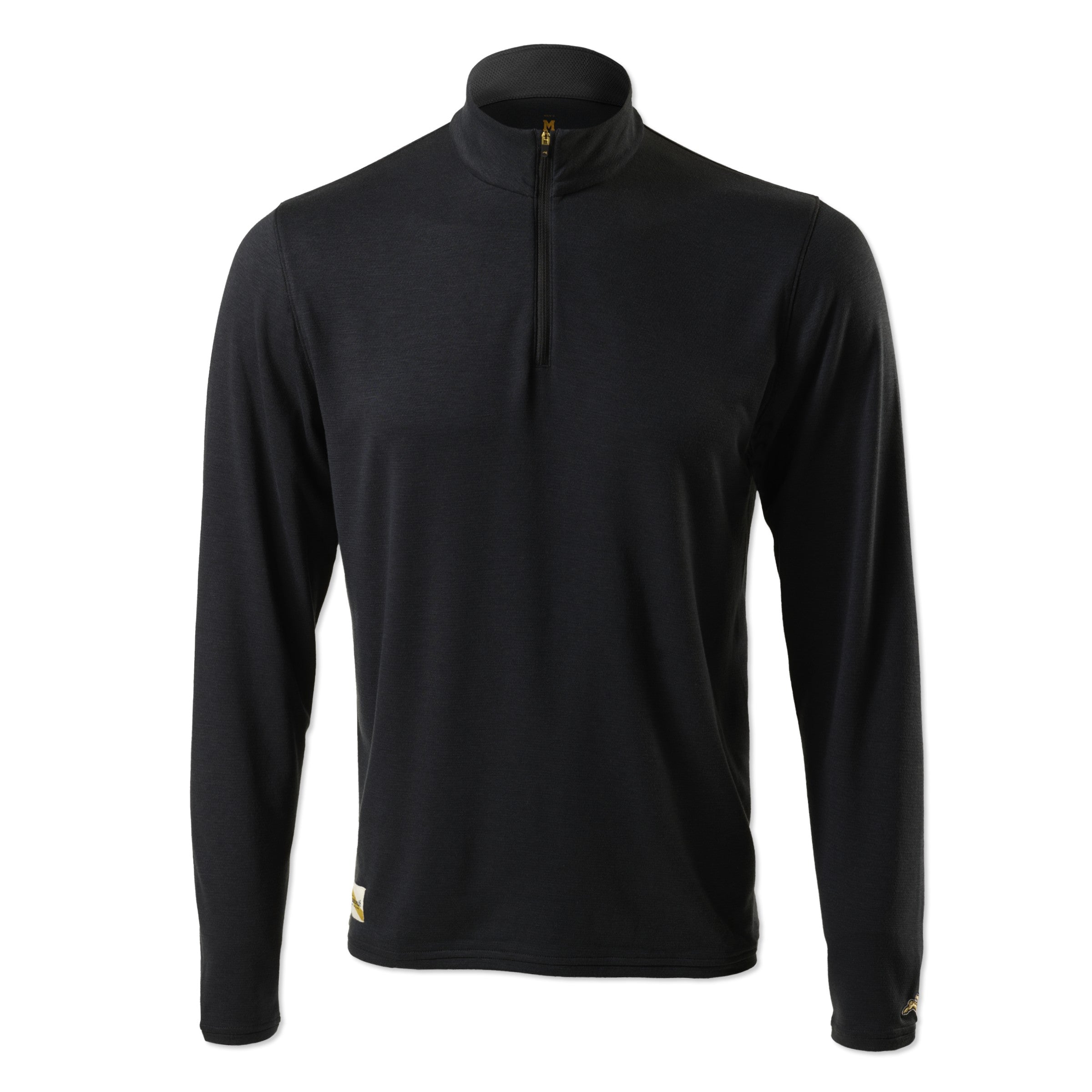 Tracksmith Session Quarter Zip Mens - Black - Frontrunner Colombo