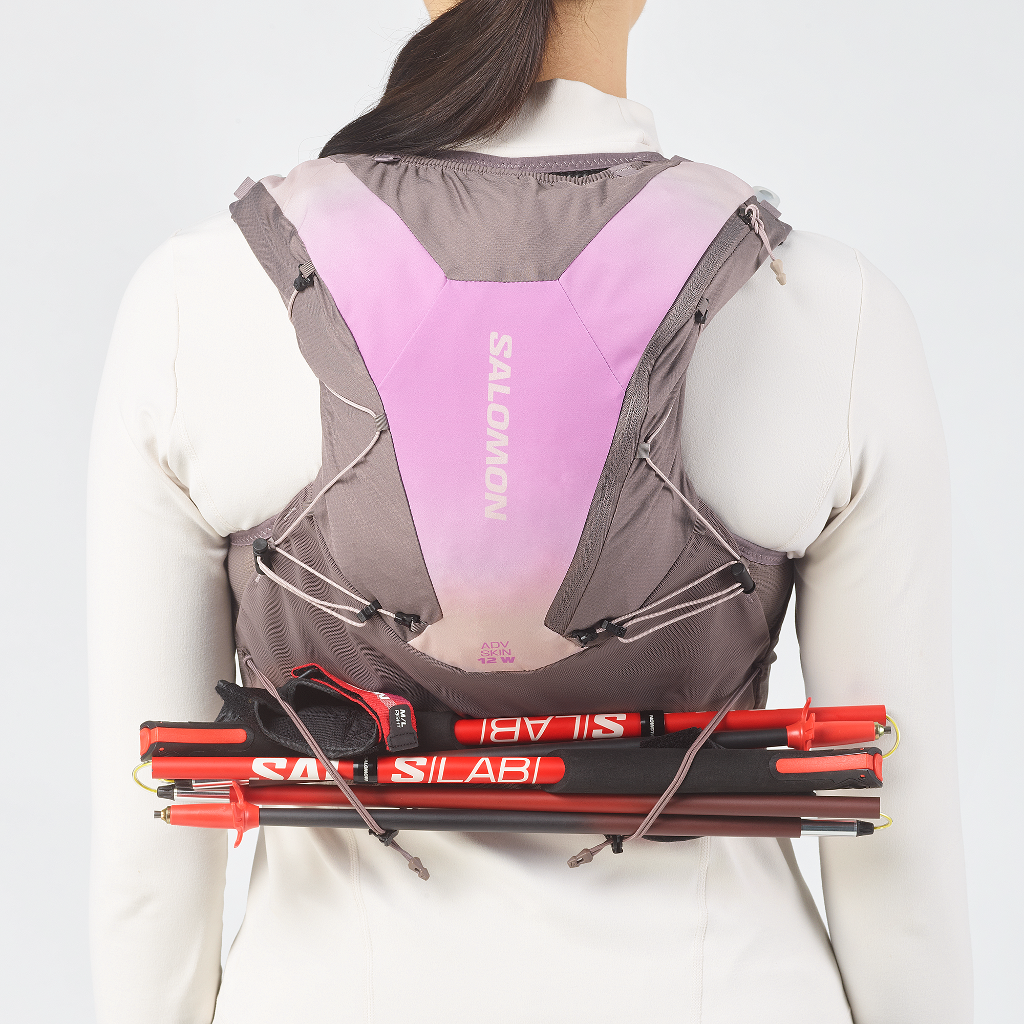 Salomon Adv Skin 12 Women's Gradient Set Iron/Shadow Grey/Iris Orchid - Frontrunner Colombo
