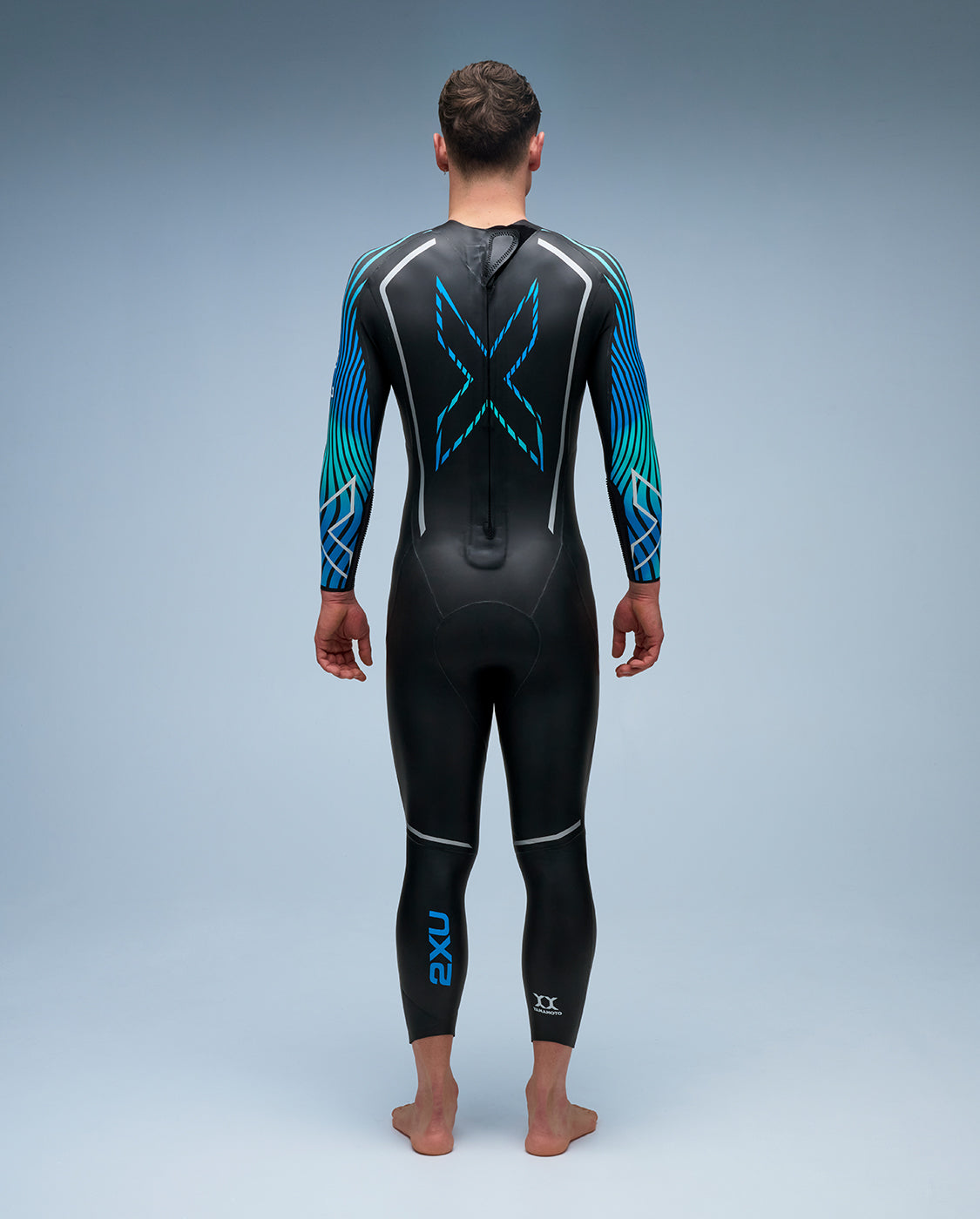 2XU Propel P:2 Wetsuit Mens Black/Aloha - back