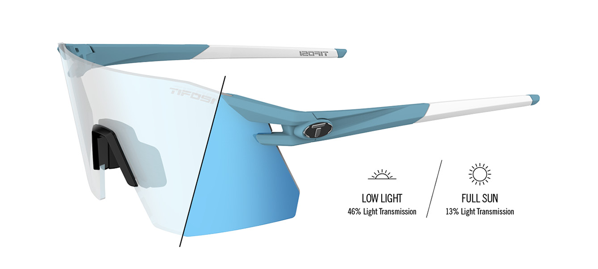 Tifosi Moab XC Kinetic Blue with Clarion Blue Fototec Lens - Frontrunner Colombo