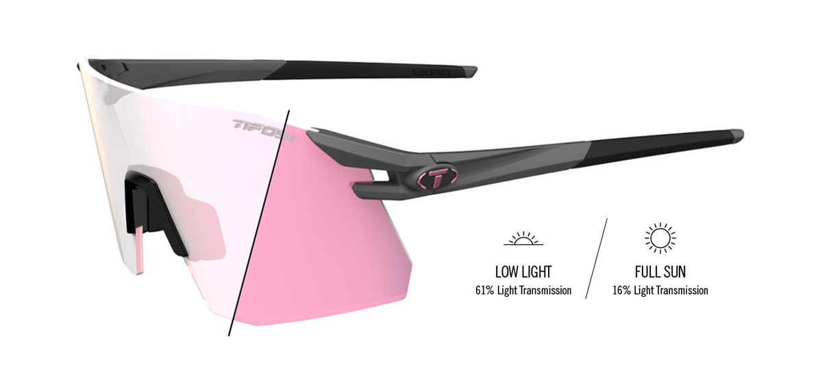 Tifosi Moab XC Matte Gunmetal with Clarion Pink Fototec Lens - Frontrunner Colombo