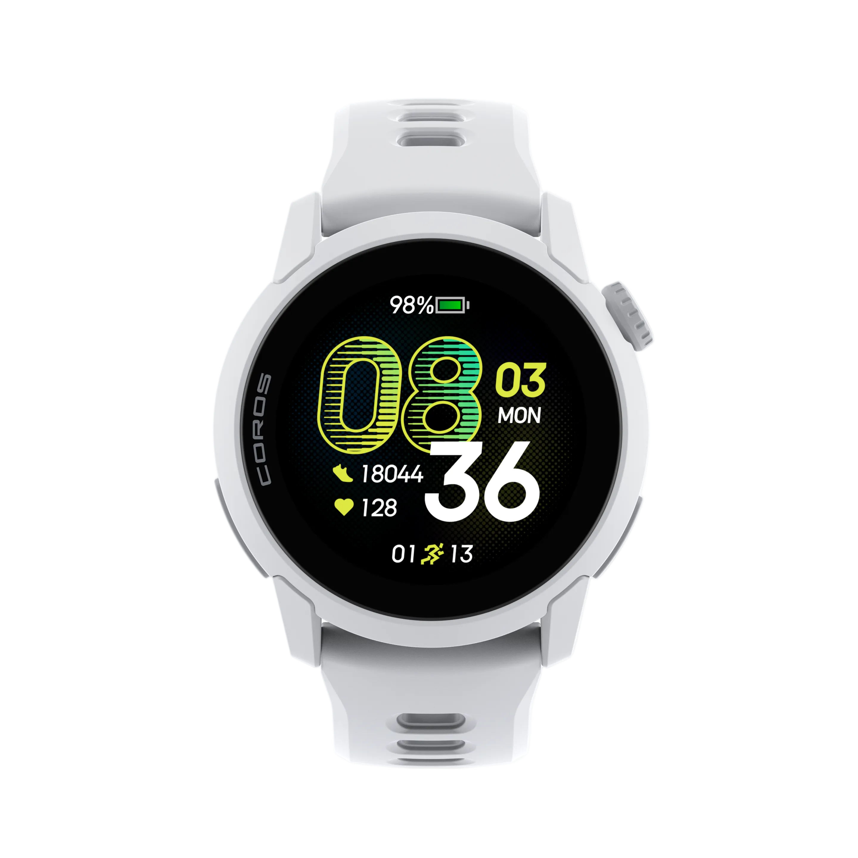 Coros Pace 4 - White Silicone - Frontrunner Colombo