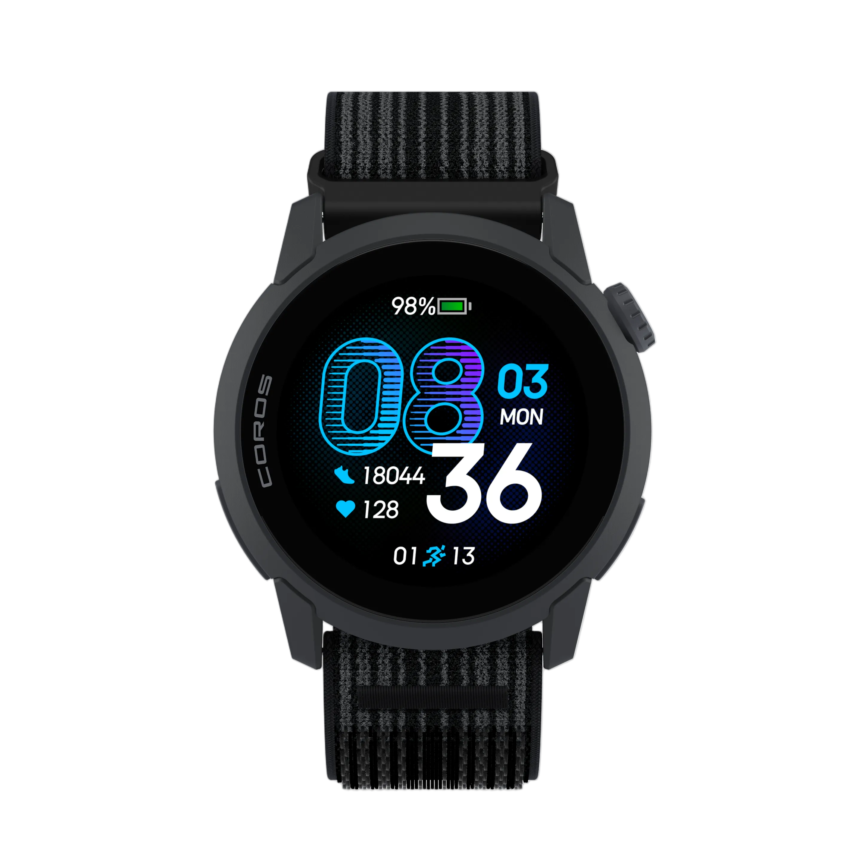Coros Pace 4 - Black - Nylon Band - Frontrunner Colombo