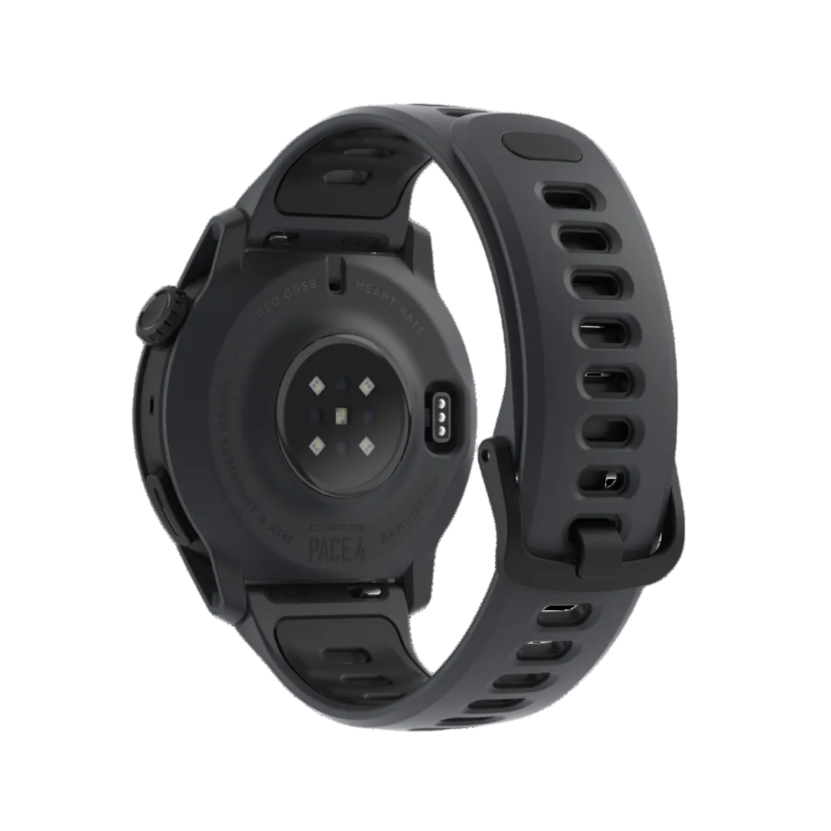 Coros Pace 4 - Black Silicone - Frontrunner Colombo