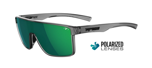 Tifosi Sanctum Crystal Smoke with Green Mirror Polarized Lens - Frontrunner Colombo