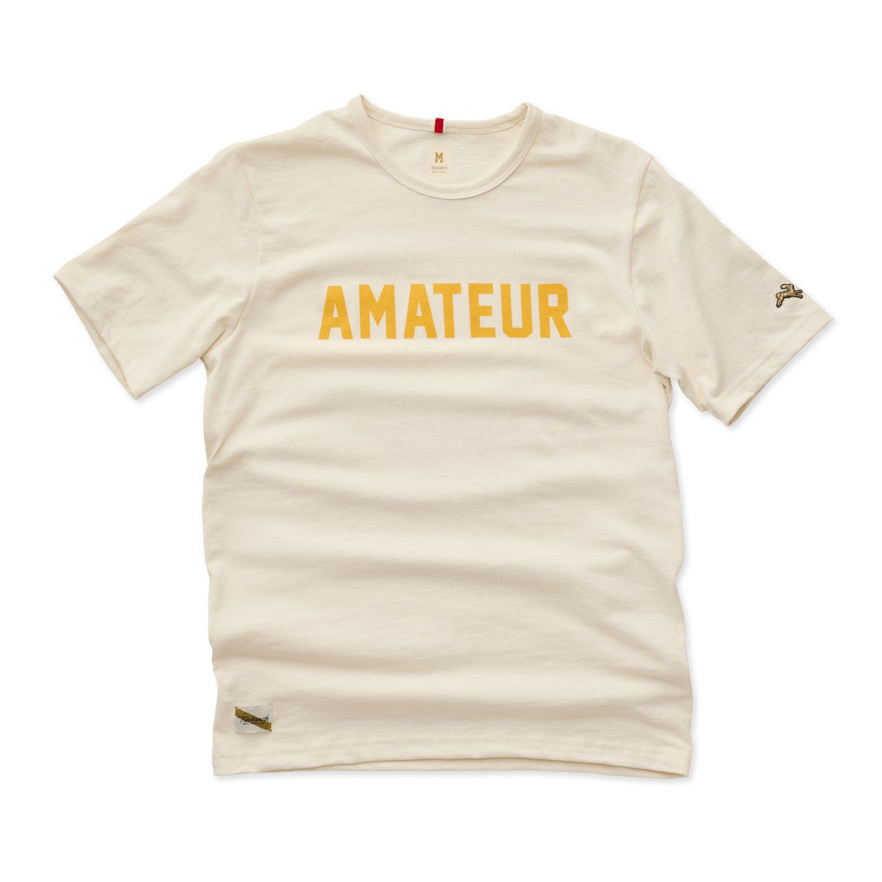 Tracksmith Grayboy Amateur Tee Unisex - Ivory/Yellow - Frontrunner Colombo