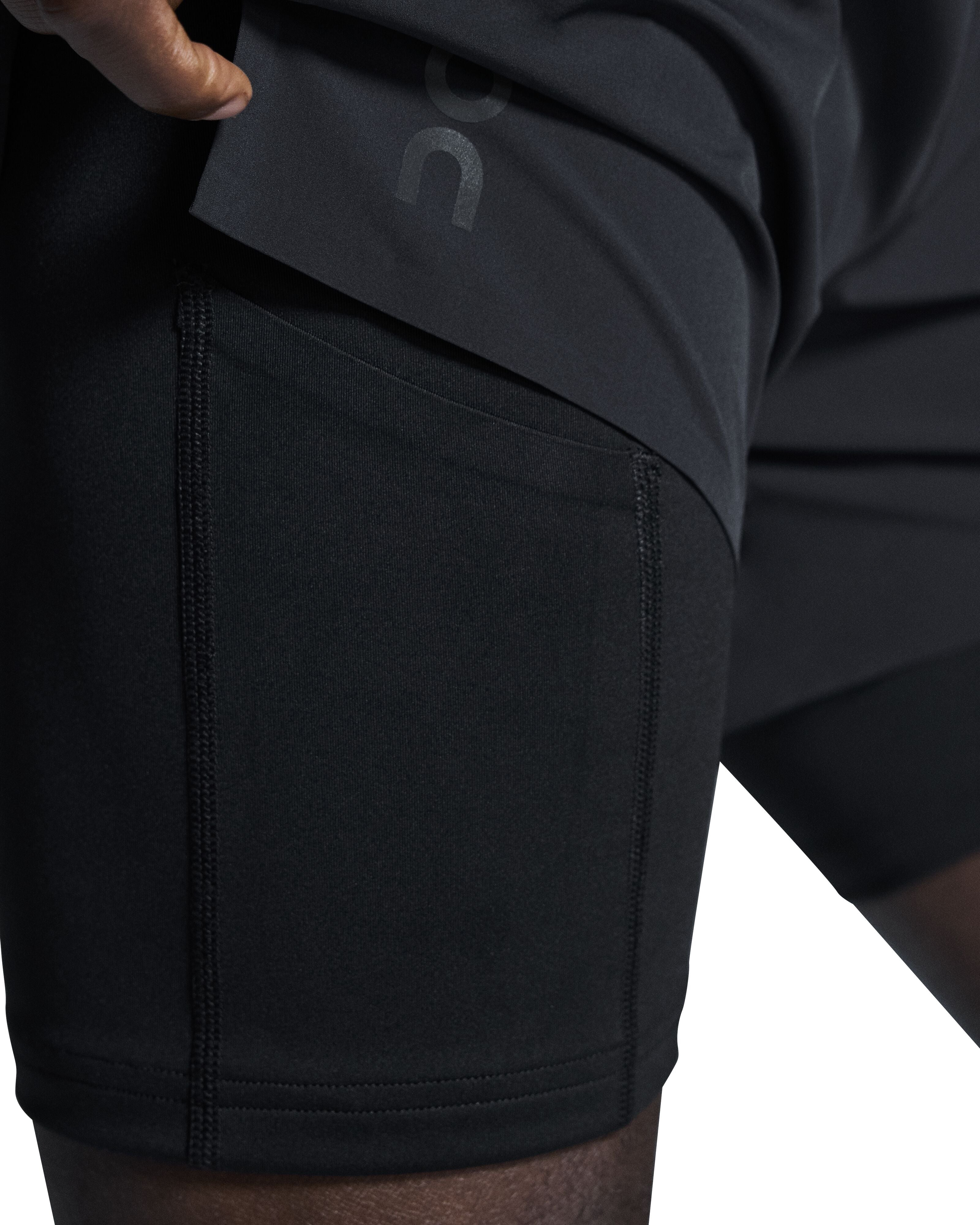 On 5" Performance 2/1 Shorts (Mens) Black - Frontrunner Colombo