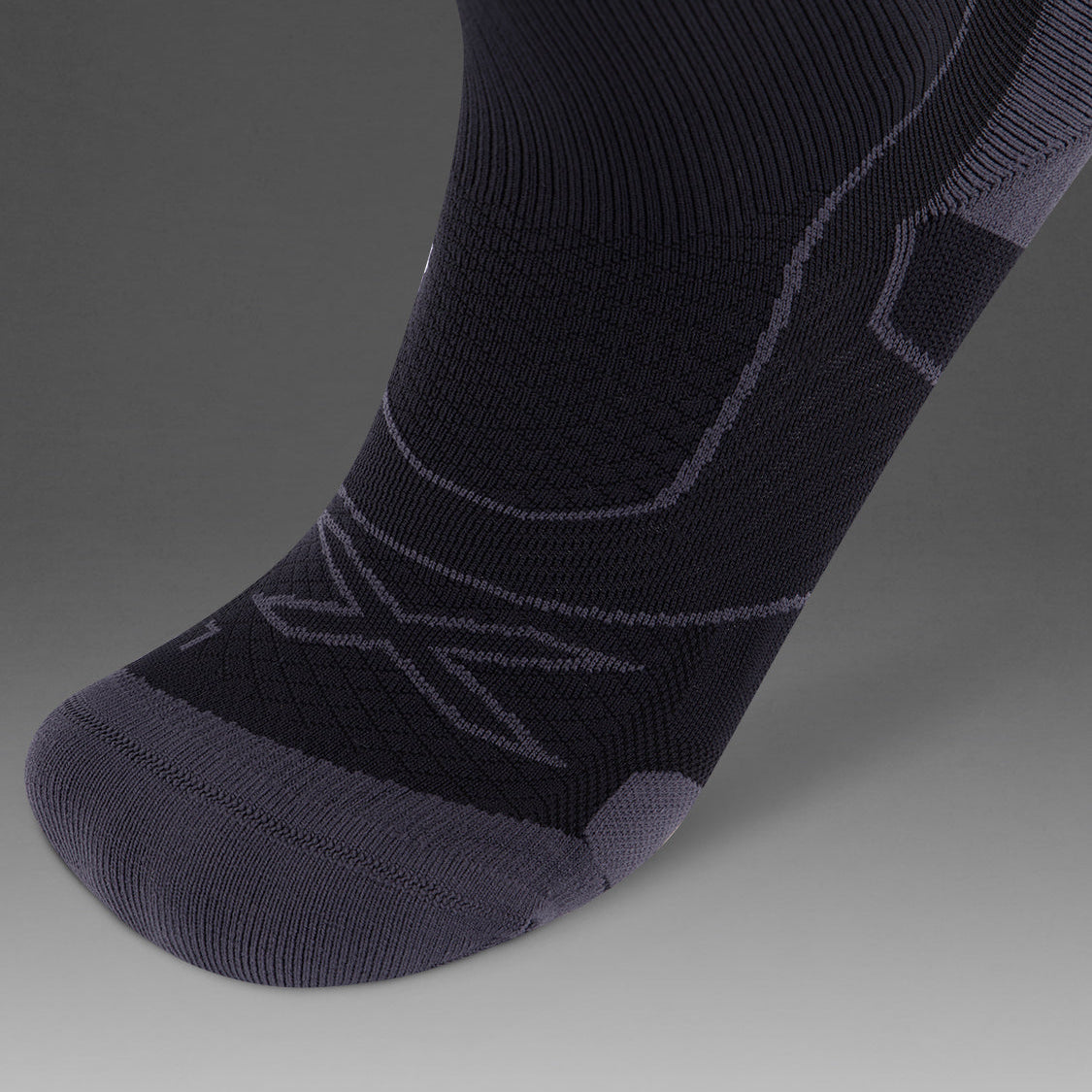 2XU Vectr Cushion Crew Black/Titanium Sock - Frontrunner Colombo