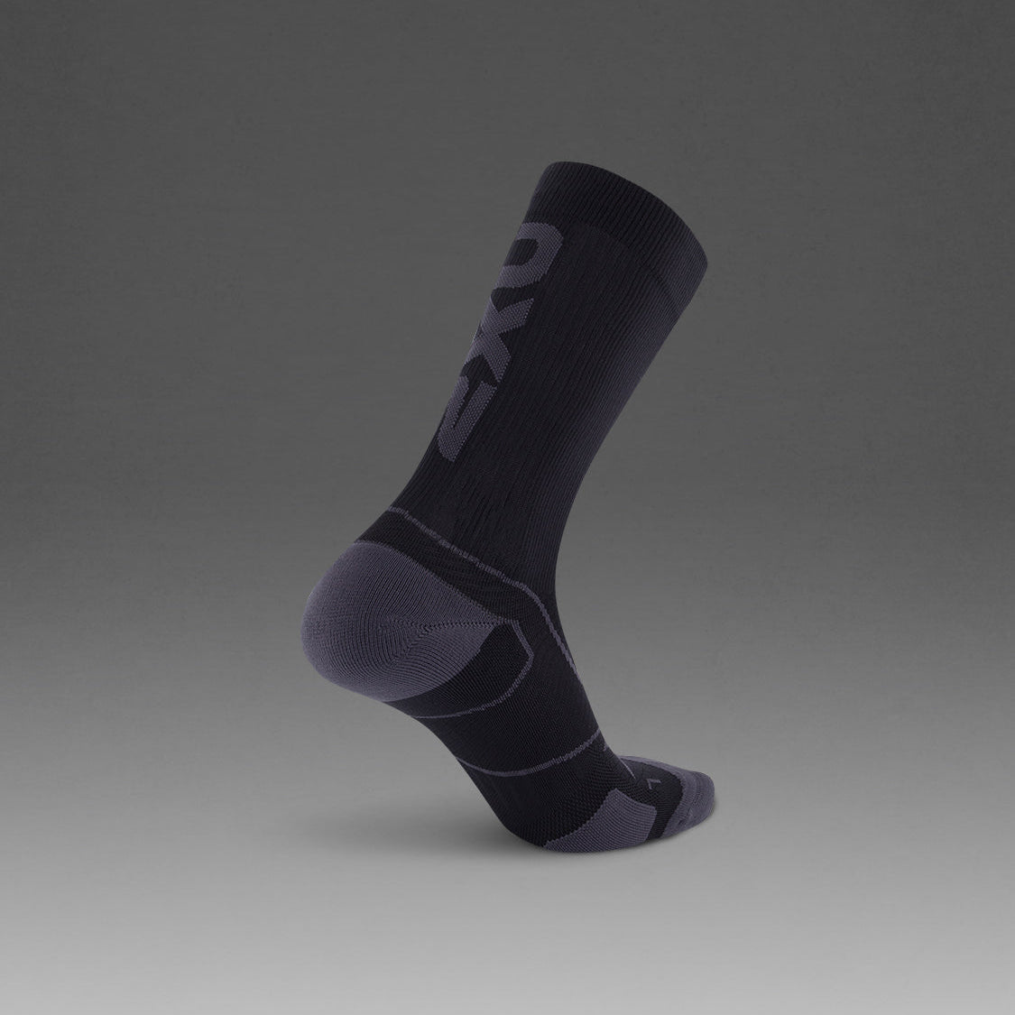 2XU Vectr Cushion Crew Black/Titanium Sock - Frontrunner Colombo