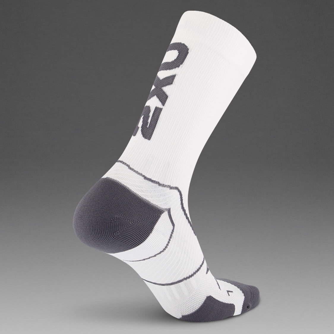 2XU Vectr Cushion Crew White/Grey Sock - Frontrunner Colombo
