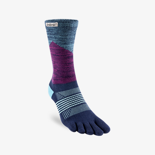Injinji Trail Women's Specific Midweight Crew - Twilight - Frontrunner Colombo
