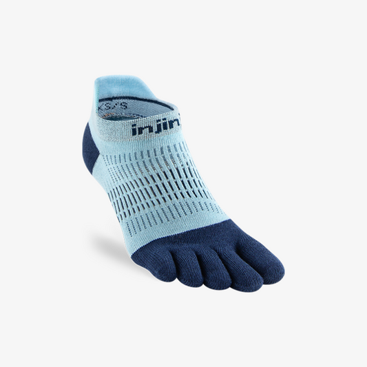 Injinji Womens Run Lightweight No-Show Heron - Frontrunner Colombo