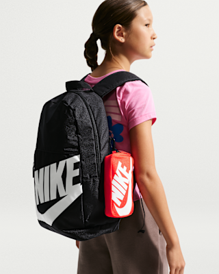 Nike Youth Elemental Backpack (Unisex) 20L Black Orange White - Frontrunner Colombo