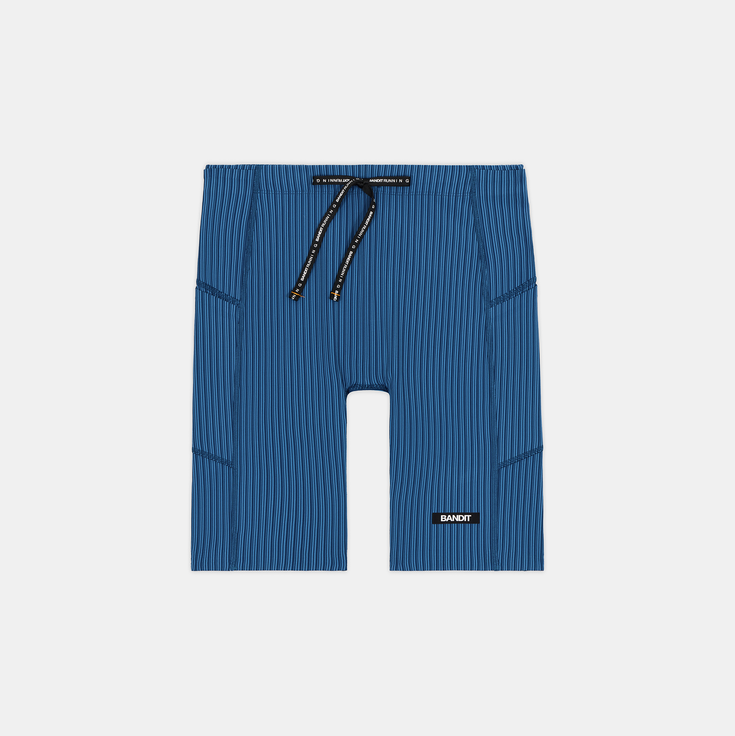 Bandit Striped Cadence™ 7 Pocket Lined Half Tights (Mens) Ink Blue/Aegean - Frontrunner Colombo