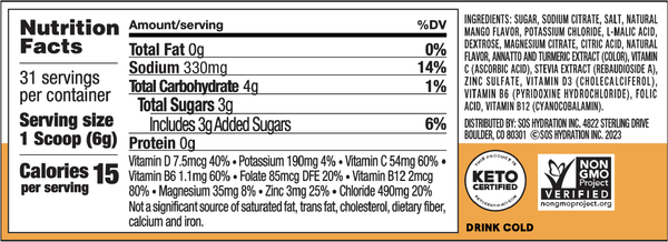 SOS Hydration Tub (31 Serves) - Frontrunner Colombo